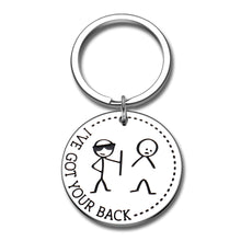 Load image into Gallery viewer, I’ve Got Your Back Stick Figures Keychain for Her Him Funny Friend Valentine&#39;s Day Keychain Gifts for Best Friends BFF Coworker Daughter Son Sisters Brothers Friendship Graduation Birthday Christmas