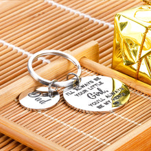 Load image into Gallery viewer, Dad Daughter Keychain Birthday Christmas Fathers Day Gifs from Step Daughter to My New Step Dad Father of the Bride Gifs for Papa New Daddy Wedding Valentines Day Gift for Men Father to Be Keyring