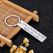 Load image into Gallery viewer, Fuck Off Morse Code Inspirational Keychain for Women Men Teen Girls Boys Graduation Birthday Encouragement Gifts for Him Her