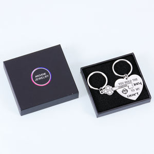 Christmas Gifts Couple Keychains Gifts for Husband Funny Anniversary Valentines Day Gifts for Husband Fiancee from Fans Wife You Hold The Key To My Heart Couple Keychain for Him Her Stocking Stuffers Couple Merchandise