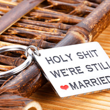 Load image into Gallery viewer, Valentine Day Funny Couple Kechain 5th 10th 20th 30th Anniversary Christmas Keychain Gifts for Him Her Husband Wife Wedding Birthday Gag Gifts for Men Hubby from Wifey Key Ring to My Man Jewelry