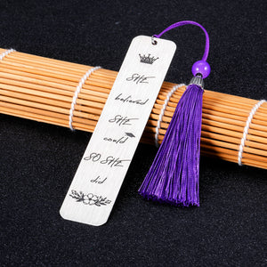 Christmas Gifts She Believe She Could So She Did Bookmark Inspirational 2022 Gradutaion Bookmark with Tassel for Women Her Girl Book Lover Birthday Valentine Stocking Stuffers Gifts Nurse Best Friends Coworker Leaving Gifts