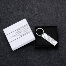Load image into Gallery viewer, It&#39;s one thing to be a BOSS , Another thing to be a MENTOR Inspirational Gifts to Your Son from Mom Never Forget That I Love You Gifts Keychain
