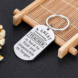 Best Teacher Keychian Gifts for Women Men Thank You Appreciation Week Gifts Christmas Valentines Day Thanksgiving Teacher Keyrings