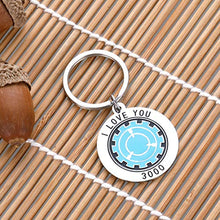 Load image into Gallery viewer, I Love You 3000 Keychain Iron Man Gift for Dad Boyfriend Husband Girlfriend Wife Christmas Birthday Thanksgiving Inspire Gifs for Son Daughter Mom Papa Valentine Day for Girlfriend Boyfriend Jewelry for Her Him