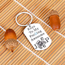 Load image into Gallery viewer, Jep Lover Gifts for Men Women Husband Wife Boyfriend Keys to My Awesome Jep Accessory Keychain Jeepsy Soul Enthusiast Birthday Christmas Anniversary Presents for Him Her Daughter Son Keyring