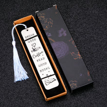 Load image into Gallery viewer, Book Markers Bookmarks for Women Kids Funny Gifts Cute Bookmarks for Men Book Lovers Christmas Birthday Gifts for Daughter Son Metal Halloween Bookmark Tassels Book Club College Student Gifts