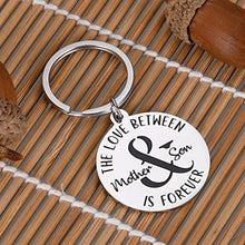 Load image into Gallery viewer, Mothers Day Christmas Birthday Gifs for Mom from Son Mother Keychain Gifs For Step Mom Mother Son in Law Key Chians Rings