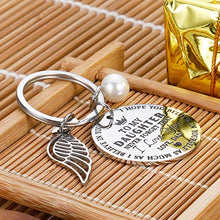 Load image into Gallery viewer, to My Daughter Keychain Dad to Daughter Inspirational Gifts Never Forget That I Love You Forever Birthday Christmas Valentine Graduation Gifts
