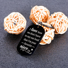 Load image into Gallery viewer, Uncle Gifts, Uncle Gifts from Niece, Funny Gifts for Uncle, Stocking Stuffers for Uncle, Funny Keychain for Uncle from Niece, Christmas Birthday Gifts for Uncle From Niece, Presents for Uncle