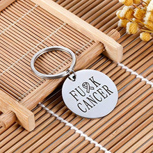 Load image into Gallery viewer, Cancer Keychain Gifs for Women Men Skin Lung Breast Cancer Awareness Gifs Ribbon Key Ring for Cancer Survivor Chemo Patients Inspirational Keychains for Women Friend Cancer Message Presents