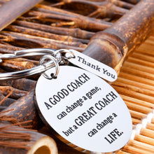 Load image into Gallery viewer, Cheer Coach Keychains Appreciation Birthday Gifts for Women Men Coach Sports Thank You Gifts for Cheerleading Soccer Basketball Gymnastics Swim Volleyball Tennis Coaches Retirement Gifts Keyring