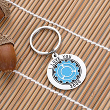 Load image into Gallery viewer, I Love You 3000 Keychain Anniversary Birthday Thanksgiving Inspire Gift for Son Daughter Mom Papa Valentine Day for Girlfriend Boyfriend Jewelry for Her Him