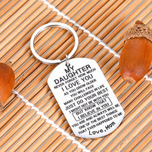 Load image into Gallery viewer, to My Daughter Gifts from Step Mom Inspirational Christmas I Love You GIFS Keychain Never Forget That I Love You Teen Girls Birthday Valentine&#39;s Day from Step Mother in Law