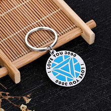 Load image into Gallery viewer, Father’s Day Xmas Gifs Keychain for Dad I Love You 3000 Anniversary Birthday Thanksgiving Inspire Gifs for Son Daughter Mom Papa Valentine Day for Girlfriend Boyfriend Jewelry for Her Him