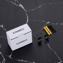 Load image into Gallery viewer, KINMES Black Coat Hooks Wall Mounted Single Prong Robe Hook for Hanging Towel Hooks with Screws for Bags, Hat, Cap, Scarf, Cup