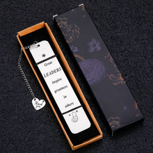Load image into Gallery viewer, Boss Gifts Christmas Office Gifts Boss Lady Appreciation Gifts Bookmarks for Women Men Thank You Gifts for Employee Coworkers Retirement Boss Day Birthday Leader Mentor Leaving Going Away Gifts