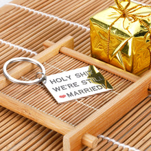 Load image into Gallery viewer, Valentine Day Funny Couple Kechain 5th 10th 20th 30th Anniversary Christmas Keychain Gifts for Him Her Husband Wife Wedding Birthday Gag Gifts for Men Hubby from Wifey Key Ring to My Man Jewelry