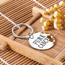 Load image into Gallery viewer, Cancer Keychain Gifs for Women Men Skin Lung Breast Cancer Awareness Gifs Ribbon Key Ring for Cancer Survivor Chemo Patients Inspirational Keychains for Women Friend Cancer Message Presents