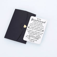 Load image into Gallery viewer, Valentines Day Boyfriend Wallet Insert Card Birthday Anniversary I Love You Gifts from Girlfriend Christmas Wedding Romantic Gifts for Him Fiance Stocking Stuffers Love Note Cards for Men Adult