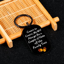 Load image into Gallery viewer, Cousin Gifts, Cousin Gifts for Women, Funny Gifts for Cousins, Cousin Keychain, Christmas Gifts for Cousin, Stocking Stuffers for Cousin, Presents for Cousin, Cousin Birthday Gifts, Relationship Gifts