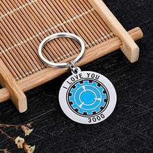 Load image into Gallery viewer, I Love You 3000 Keychain Anniversary Birthday Thanksgiving Inspire Gift for Son Daughter Mom Papa Valentine Day for Girlfriend Boyfriend Jewelry for Her Him