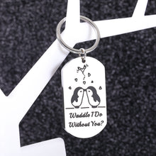 Load image into Gallery viewer, Funny Gifts for Boyfriend Girlfriend Stocking Stuffers for Wife Husband Christmas Gifts Anniversary Birthday Romantic Penguin Gifts for Him Her Valentines Day Lesbian Gifts Cute Keychain for Couples