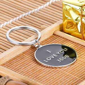I Love You 3000 Keychain for Boyfriend Girlfriend Dad Birthday Christmas Gifs for Comic Movie Inspired Gift for Husband Wife Daughter Son Boys Girls Couple Wedding Anniversary Presen for Her Him