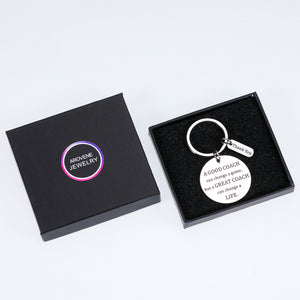 Cheer Coach Keychains Appreciation Christmas Birthday Gifts for Women Men Coach Sports Thank You Gifts for Cheerleading Volleyball Soccer Basketball Swim Gymnastics Tennis Coaches Retirement Gifts