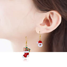 Load image into Gallery viewer, Christmas Earrings Set Holiday Jewelry Gifts Cute Small Christmas Boots Snowman Santa Claus Drop Dangle Hook Earrings for WomenChristmas Earrings Set Holiday Jewelry Gifts Cute Small Christmas Boots Snowman Santa Claus Drop Dangle Hook Earrings for Women