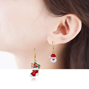 Christmas Earrings Set Holiday Jewelry Gifts Cute Small Christmas Boots Snowman Santa Claus Drop Dangle Hook Earrings for WomenChristmas Earrings Set Holiday Jewelry Gifts Cute Small Christmas Boots Snowman Santa Claus Drop Dangle Hook Earrings for Women