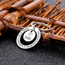 Load image into Gallery viewer, Dad Christmas Gifts Dad Stocking Stuffers Dad Presents Fathers Day Birthday Gifts for New Dad Father to Be from Wife Valentine Wedding Gifts for Stepdad Husband Men Him Father of the Bride Keyring