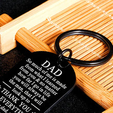 Load image into Gallery viewer, Gifts for Dad Christmas Gifts Dad Stocking Stuffers Dad Presents Fathers Gifts Dad Keychain from Daughter Birthday Keychain Gift for Daddy Papa Stepdad from Wife Valentines Day Anniversary Presents