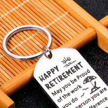 Load image into Gallery viewer, Retirement Gifts for Women Best Retirement Gifts for Dad Mom Retirement Gifts for Grandma Grandpa Christmas Stocking Stuffers for Men Retired Keychain Gifts for Coworkers Farewell Leaving Gifts