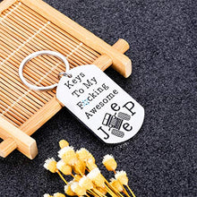 Load image into Gallery viewer, Jep Lover Gifts for Men Women Husband Wife Boyfriend Keys to My Awesome Jep Accessory Keychain Jeepsy Soul Enthusiast Birthday Christmas Anniversary Presents for Him Her Daughter Son Keyring