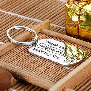 Best Father Gifts for Dad Keychain Daddy Valentines Birthday Christmas Father's Day Step Dad Papa Thank You Gifts from Daughter Son Kids