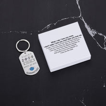 Load image into Gallery viewer, When I say I love you more, I don&#39;t mean I love you more than you love me. I mean I love you more than the bad days ahead of us, I love you more than any fight we will ever have Graduation Quarantine Gifts for Class of 2020 Funny Keychain