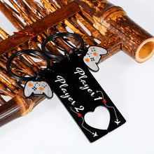 Load image into Gallery viewer, Player 1 Player 2 keychain For Gamer Boyfriend Christmas Valentines Gift Couples Keychain For Him Her Girlfriend Matching Keychains For Couples Funny Husband Keychain For Men