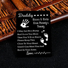 Load image into Gallery viewer, Dad Christmas Gifts Dad Stocking Stuffers New Dad Gifts Wallet Card for Pregnancy Announcements Soon to Be Dad First Time Daddy Gift Baby Reveal Pregnant Best Ideas from Mom Wife Valentine Day Gifts