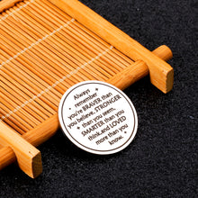 Load image into Gallery viewer, Pocket Hug Token for Husband Boyfriend Christmas Valentines Gift Stocking Stuffer Graduation Gift for Friends Son Daughter Teen Boys Girls Long Distance Relationship Gift Always Remember You are Braver