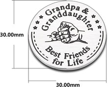 Load image into Gallery viewer, Grandpa Gifts Christmas Unique Gifts for Grandpa Pocket Hug Token Grandfather Gifts from Granddaughter Stocking Stuffers Birthday Gifts for Grandpa Valentine Day Gifts for Granddaughter Grandkids