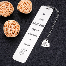 Load image into Gallery viewer, Boss Gifts Christmas Office Gifts Boss Lady Appreciation Gifts Bookmarks for Women Men Thank You Gifts for Employee Coworkers Retirement Boss Day Birthday Leader Mentor Leaving Going Away Gifts