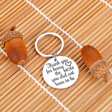 Load image into Gallery viewer, Mothers Day Keychain Gifs for Stepmom New Mom from Step Daughter Son Birthday Wedding Anniversary Valentine for Mommy Mother of the Groom Appreciation Adoptive Gifs for Mom From Kids Keyring Jewelry