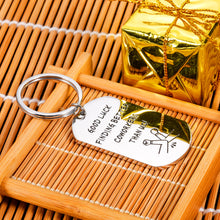Load image into Gallery viewer, Inspirational Bible Verse Keychain Religious Faith Christian Gifts for Women Men Be Strong and Courageous Pendant with Cross Joshua 1:9 Gifts for Him Her Godson Goddaughter Thanksgiving Silver