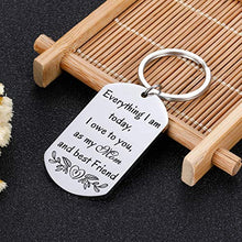 Load image into Gallery viewer, Mom Keychain Christmas Birthday Wedding Valentines Appreciation Presents for New Step Mother of the Bride Gifts Mothers Day Keychain from Daughter Son