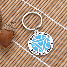 Load image into Gallery viewer, Father’s Day Xmas Gifs Keychain for Dad I Love You 3000 Anniversary Birthday Thanksgiving Inspire Gifs for Son Daughter Mom Papa Valentine Day for Girlfriend Boyfriend Jewelry for Her Him