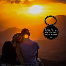 Load image into Gallery viewer, Funny Couple Valentines Gift for Husband Boyfriend Birthday Wedding Anniversary Keychain for Hubby from Wife Girlfriend Stocking Stuffer for Him Men Fiance from Fiancée Bride Gag Keyring