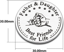 Load image into Gallery viewer, Christmas Gifts for Dad Gifts from Daughter Stocking Stuffers for Dad Pocket Hug Token Father Gifts Presents for New Dad Father to Be Stepdad Husband Birthday Gifts Valentine Day Gifts