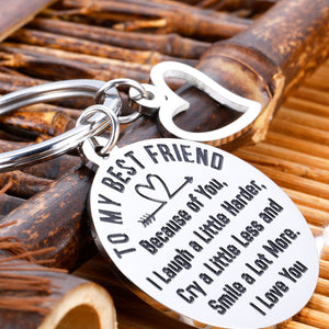 Best Friend Keychain Birthday Appreciation Gifs for Her BFF Best Friends Sister Women Companion Friendship Keychain Wedding Valentines Graduation Keychain Gifs for Best Friend soulmate Sister Keyring