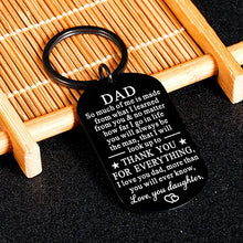 Load image into Gallery viewer, Gifts for Dad Christmas Gifts Dad Stocking Stuffers Dad Presents Fathers Gifts Dad Keychain from Daughter Birthday Keychain Gift for Daddy Papa Stepdad from Wife Valentines Day Anniversary Presents